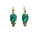 Mariana Earrings Glamorous Emerald, Emerald AB & Jonquil Austrian Crystals My Treasures Coll.