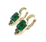 Mariana Earrings Glamorous Emerald, Emerald AB & Jonquil Austrian Crystals My Treasures Coll. - Image 2