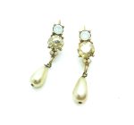 Mariana Earrings Alluring Pearl & Golden Shadow Austrian Crystals My Treasures Coll. - Image 2
