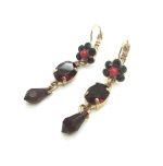 Mariana Earrings Fashionable Dangling Siam Austrian Crystals My Treasures Coll. - Image 2