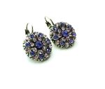 Mariana Earrings Lovely Flower Shape Purple and Lavender Austrian Crystals My Treasures Coll. - Image 3