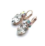 Mariana Earrings On A Clear Day Sweet Summer Coll. Brilliant Pear Shape Clear Austrian Crystals - Image 2