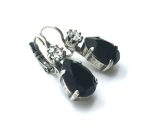 Mariana Earrings Elegant Clear & Black Austrian Crystals Checkmate Cocktail Hour Coll. - Image 3
