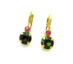 Earrings By Mariana Woman Lovely Light Rose and Vitral Medium Swarovski Crystals
