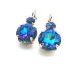 Mariana Earrings Perfect Round Shape Heliotrope Austrian Crystals My Treasures Coll. - Image 3