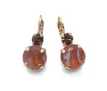 Earrings By Mariana Woman Precious Quartz and Topaz Swarovski Crystals - Image 2