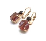 Earrings By Mariana Woman Precious Quartz and Topaz Swarovski Crystals