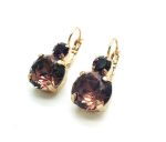 Mariana Earrings Beautiful Cyclamen & Amethyst Crystal Austrian My Treasures Coll. - Image 3