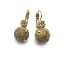 Mariana Earrings Stunning Round Drop Landscape Jasper Mineral My Treasures Coll.