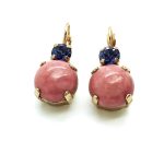 Mariana Earrings Cute Round Marrakech Mineral & Sapphire Crystal Swarovski My Treasures Coll.