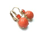 Mariana Earrings Dainty Round Drop Citrine Mineral Fiesta Ambrosia Coll. - Image 3