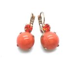 Mariana Earrings Dainty Round Drop Citrine Mineral Fiesta Ambrosia Coll.