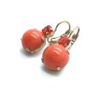 Mariana Earrings Dainty Round Drop Citrine Mineral Fiesta Ambrosia Coll. - Image 2