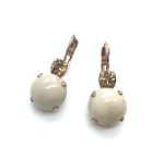 Mariana Earrings Timeless Round Drop Riverstone Mineral My Treasures Coll.