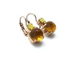 Mariana Earrings Timeless Faceted Madera Quartz Mineral My Treasures Coll. - Image 3