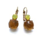 Mariana Earrings Timeless Faceted Madera Quartz Mineral My Treasures Coll. - Image 2