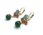 Mariana Earrings Charming Chandelier Chrysolite Opal, Lt Rose & Jade Austrian Crystals Eternity Nirvana Coll. - Image 2
