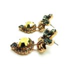 Earrings By Mariana Woman Black Diamond and Crystal Dorado Swarovski Crystals - Image 3