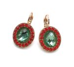 Earrings By Mariana Woman Elegant Faceted Chrysolite Swarovski Crystals