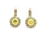 Mariana Earrings Lovely Flower Beaded Aurum & Gold Crystal Swarovski My Treasures Coll. - Image 3