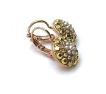 Mariana Earrings Elegant Round Beaded Pearl Mineral & Aurum,Lt Topaz  Crystals My Treasures Coll. - Image 3