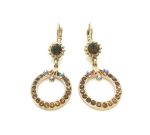 Mariana Earrings Glamorous Smoked Topaz & AB Austrian Crystals My Treasures Coll.