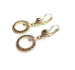 Mariana Earrings Glamorous Smoked Topaz & AB Austrian Crystals My Treasures Coll. - Image 2