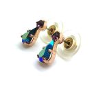 Mariana Earrings Sophisticated Tear Drop Metalic Blue & Purple Crystal Swarovski My Treasures Coll. - Image 2
