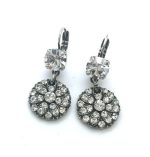 Mariana Earrings Floral Guardian Angel Clear Austrian Crystals On A Clear Day Sweet Summer Coll.