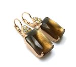 Mariana Earrings Timeless Rectangular Golden Shadow Crystal Swarovski My Treasures Coll. - Image 3