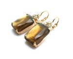 Mariana Earrings Timeless Rectangular Golden Shadow Crystal Swarovski My Treasures Coll. - Image 2
