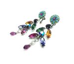 Mariana Earrings Alluring Chandelier Multi Color Austrian Crystals My Treasures Coll.