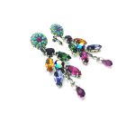 Mariana Earrings Alluring Chandelier Multi Color Austrian Crystals My Treasures Coll. - Image 3