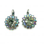 Earrings By Mariana My Treasures Coll. Glamorous Black Diamond & AB Swarovski Crystals