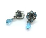 Mariana Earrings Fine Detailed Aquamarine Crystal Swarovski My Treasures Coll. - Image 3