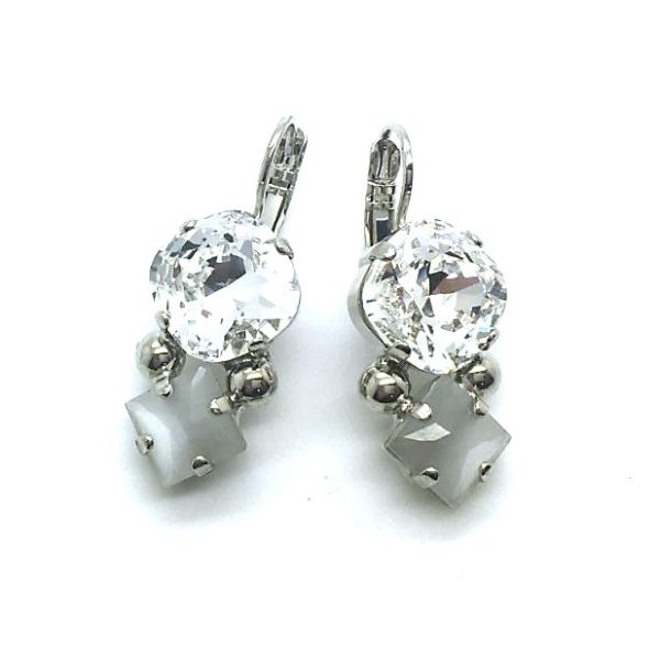 Mariana Earrings Finely Detailed Faceted Clear Crystal Swarovski On A Clear Day Sweet Summer Coll.