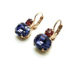 Mariana Earrings Lovely Sapphire & Siam Austrian Crystals Imagine Nostalgia Coll. - Image 2