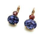 Mariana Earrings Lovely Sapphire & Siam Austrian Crystals Imagine Nostalgia Coll.