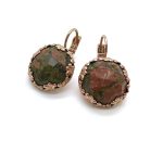Mariana Earrings Sophisticated Epidote Mineral My Treasures Coll.
