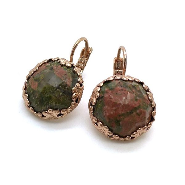Mariana Earrings Sophisticated Epidote Mineral My Treasures Coll.
