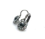 Mariana Earrings Dainty Flower AB & Jet Black Crystal Swarovski My Treasures Coll. - Image 2