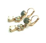 Mariana Earrings Finely Detailed Dangling Pearl & AB Austrian Crystals Casablanca Nostalgia Coll. - Image 2