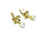 Mariana Earrings Pearl Mineral Matt Yellow Gold My Treasures Coll. - Image 2