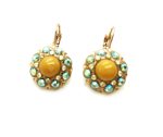 Mariana Earrings Citrine & Light Amethyst Flower Shape Swarovski Crystals Imagine Nostalgia Coll. - Image 2