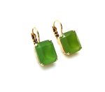 Mariana Earrings Rectangular Apple Green Austrian Crystal  My Treasures Coll. - Image 2