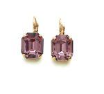 Mariana Earrings Radiant Light Amethyst Crystal Swarovski My Treasures Coll.