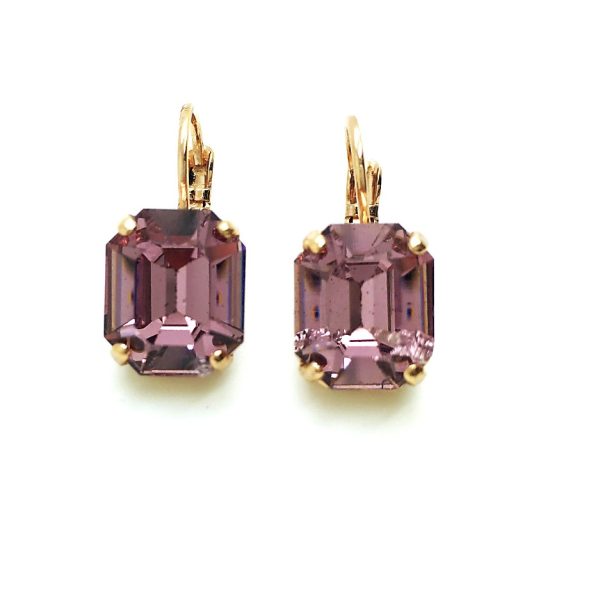 Mariana Earrings Radiant Light Amethyst Crystal Swarovski My Treasures Coll.