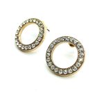 Mariana Earrings Simply Elegant Round Beaded Light Azore Crystal Swarovski My Treasures Coll. - Image 3