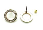 Mariana Earrings Simply Elegant Round Beaded Light Azore Crystal Swarovski My Treasures Coll. - Image 2