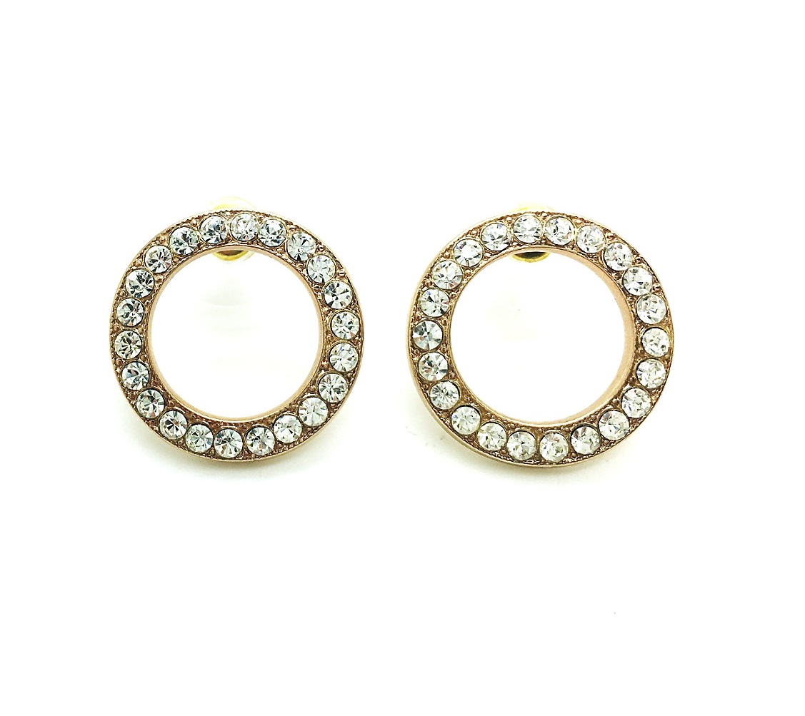 E-1427-361-RG2 (3) Mariana Earrings Simply Elegant Round Beaded Light Azore Crystal Swarovski My Treasures Coll. - Image 1